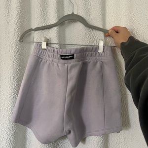 Alphalete Lilac High Rise Shorts